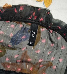 Sparkly Black Tiered Dress