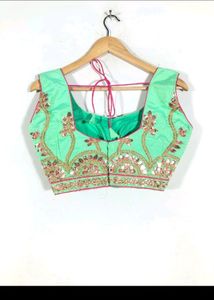 Green Gotta Patti Lehanga Choli