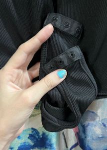 Black Lace-Up Bodysuit