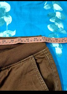 Brown Casual Jogger Pants