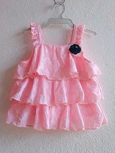 Pink Top And Jean's Short