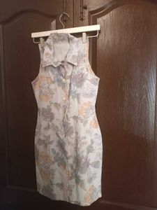 English Blue Floral Dress