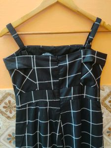 Fablley Chic Black &amp; White Jumpsuit