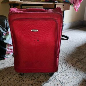 Aristocrat Red Trolley Bag