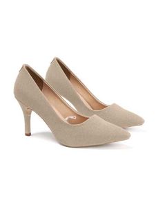 Mid-Height Suede Pointed-Toe Stiletto