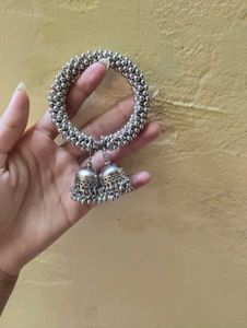 Navratri Bangle Bracelet Oxidized