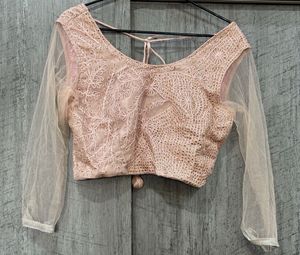 Crop Top &amp; Skirt With Dupatta