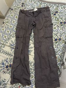 Brown Grey Cargo Pants
