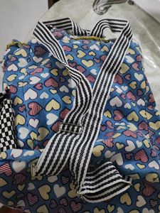 Canvas Backpack With Bunnies Attached
