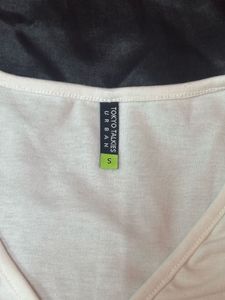 White Wrap Crop Top - XS
