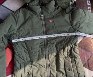 Womens jacket with detachable hoodie