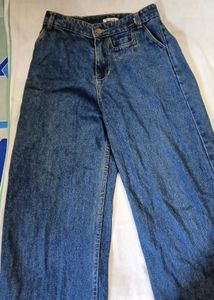 Wide Leg Denim Jeans