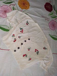 Cute Cherry Print Crop Top