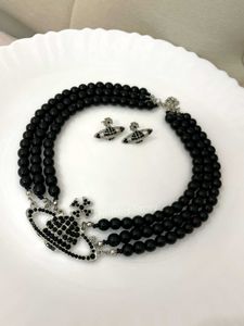 Vivienne Westwood Large Pearl Necklace Earring Set