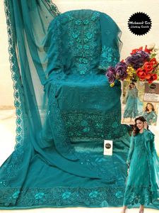 Heavy Work Unstitched Dress Material (Pakistani)