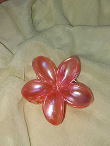 Pink Flower Hair Clip