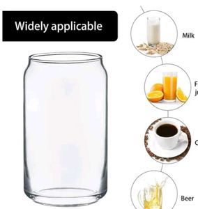 Glass Iced Coffee Cup with Bamboo Lid &amp; Straw