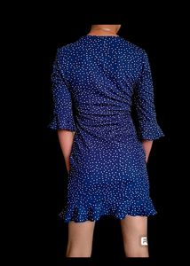 Shein Navy Polka Dot Dress