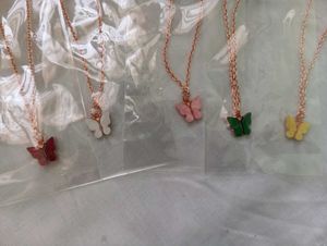 Aesthetic Butterfly Necklace 🌷 Pack Of 5
