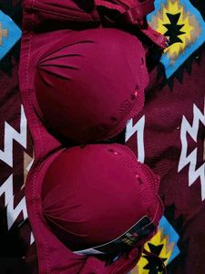 Burgundy Push-Up Bra - 36/80