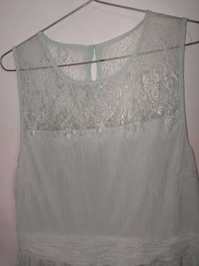 Light Dress Long Green Gown