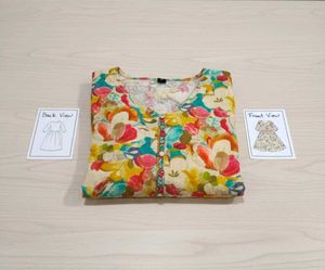 Floral Print Long Frock