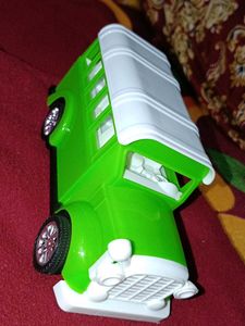 Green Toy Bus