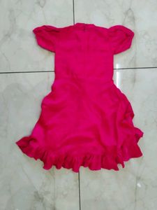 Bright Pink Party Dress for Little Girls