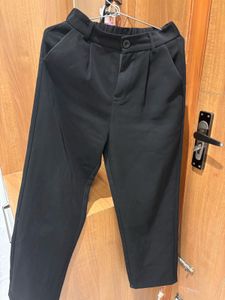 Black High Waist Trousers/Pants