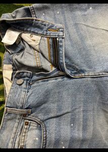 Ripped Wide Leg Jeans