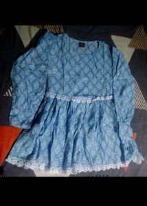 Blue Printed Dress 💙