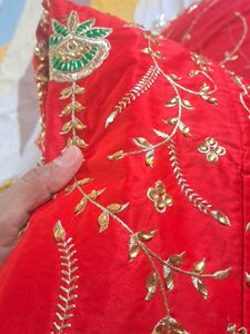 Red ( blood) Embroidered Heavy Poshak