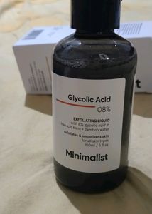 Minimalist Glycolic acid