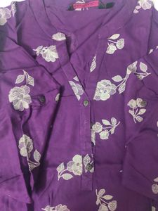 Rangmanch Purple Rose Floral Kurta 💜