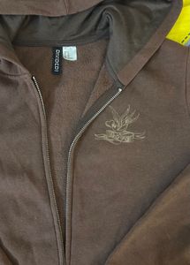 Brown Zip Up Hoodie