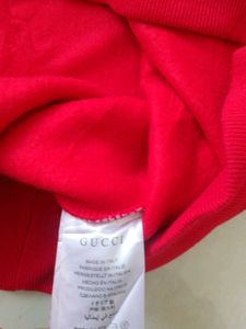 Gucci Red Logo Sweatshirt