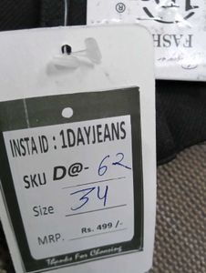 D@62 Size-34 (Sale) Latest Ladies high waist Jeans