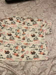 Patterned White T-Shirt