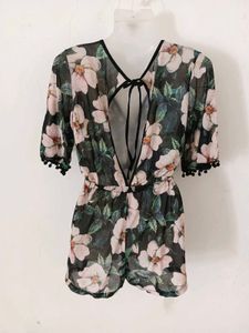 Floral Print Playsuit