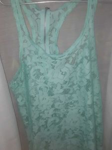 Lefties Lacy Sheer Tank Top