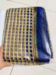 Elegant Checked Saree