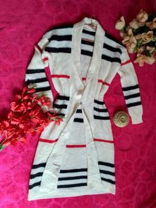 Striped Knit Cardigan