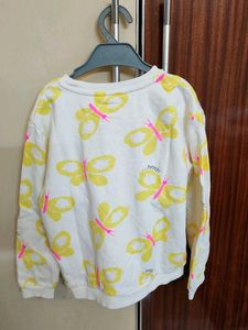 Butterfly Marks And Spencer Sweatshirt For Girls