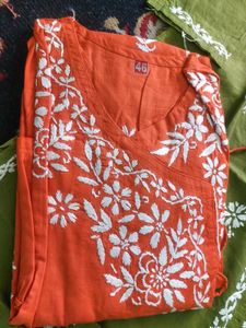 Pure Lucknowi Chickenkari Kurti