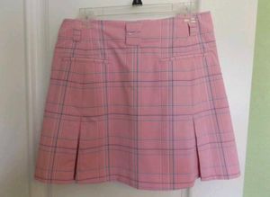Nike Pink Plaid Mini Skirt