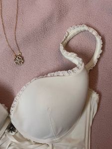 Vintage White Bustier Corset