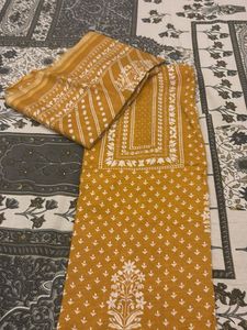 Mustard Dress Material
