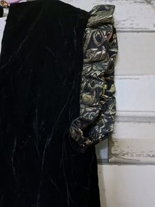 Beautiful Black Velvet Dress For Baby Girl
