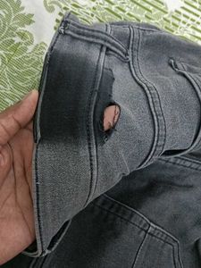 Gray Denim Jeans