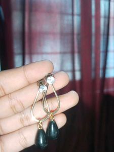Black And Gold Earings